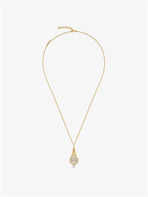 givenchy sparkling petal|Pearling necklace in metal with pearls and crystals .